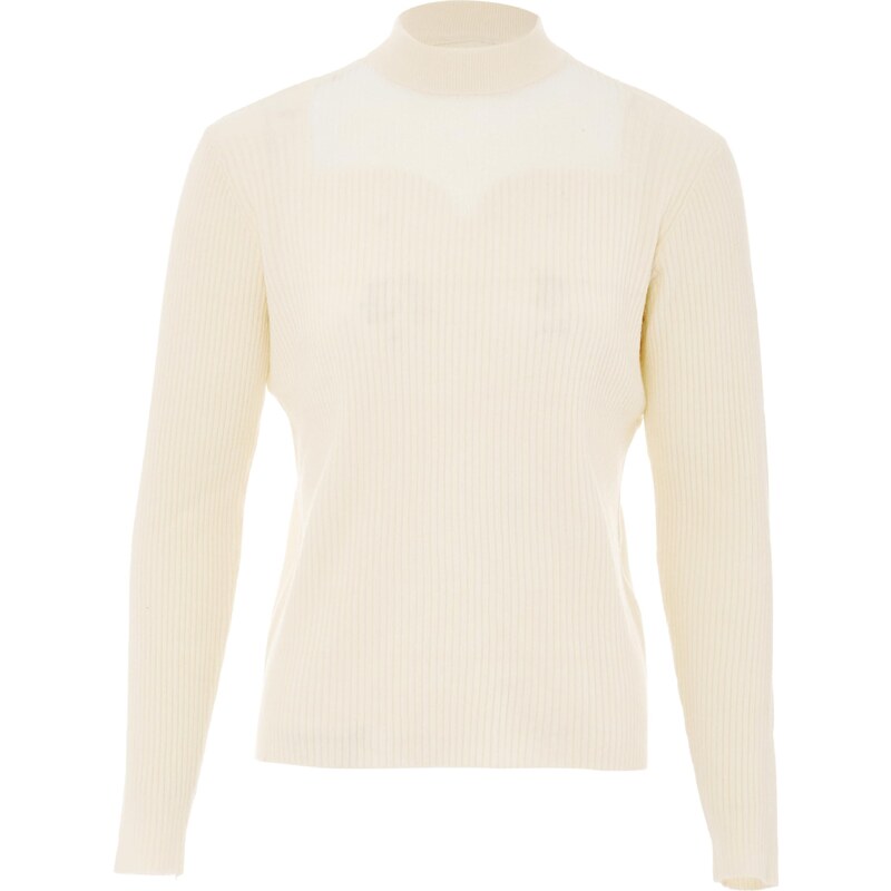 BLONDA Sveter biela ako vlna 63144921