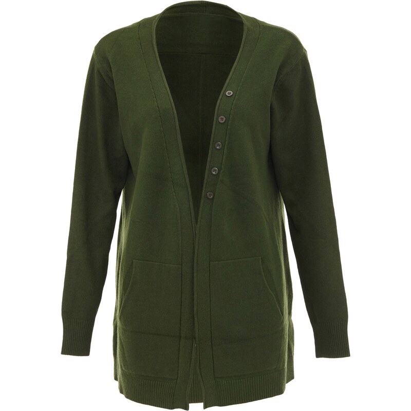 BLONDA Kardigán zelená melírovaná 63144922