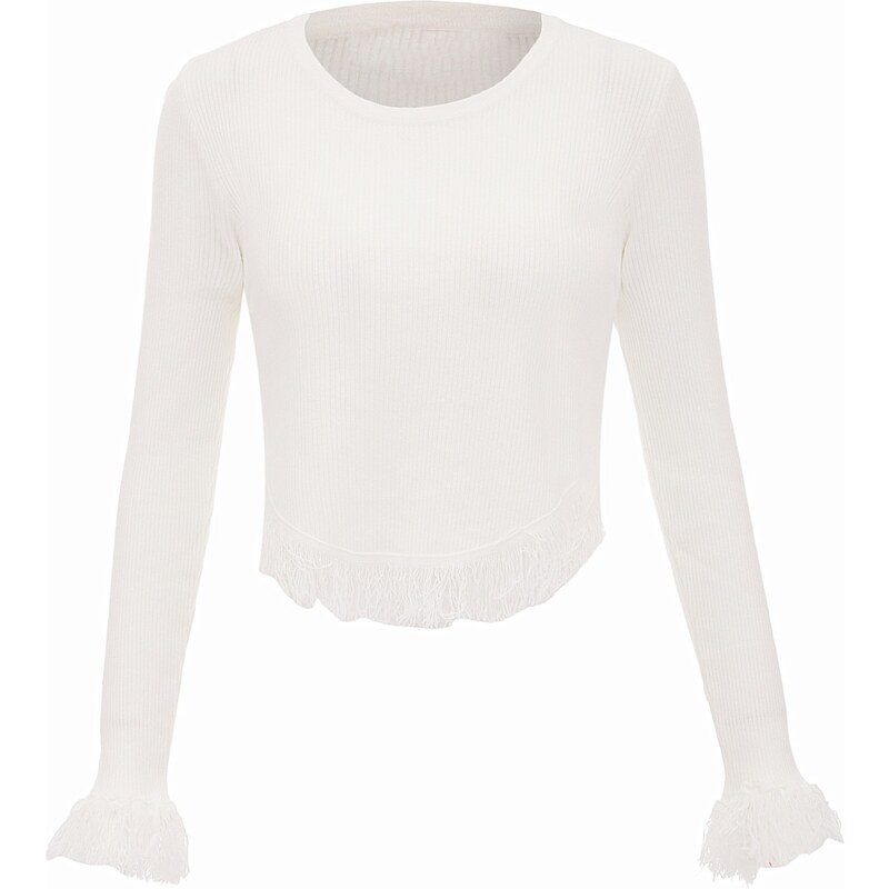 swirly Sveter biela 63145057