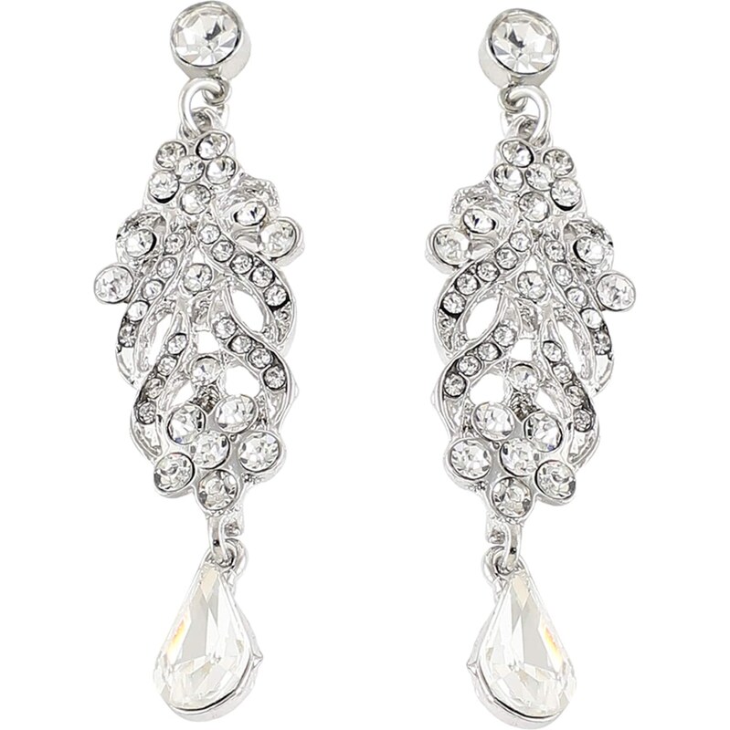 SOHI Náušnice strieborná / priehľadná 63145993