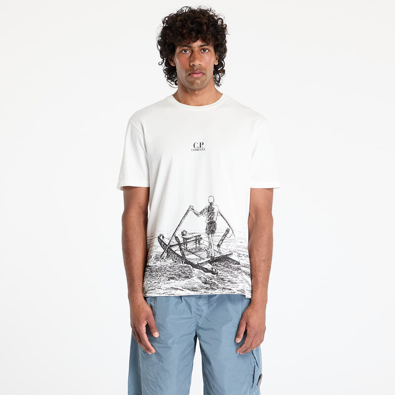 Tričko C.P. Company Graphic-Print T-Shirt Gauze White XXL 63147275