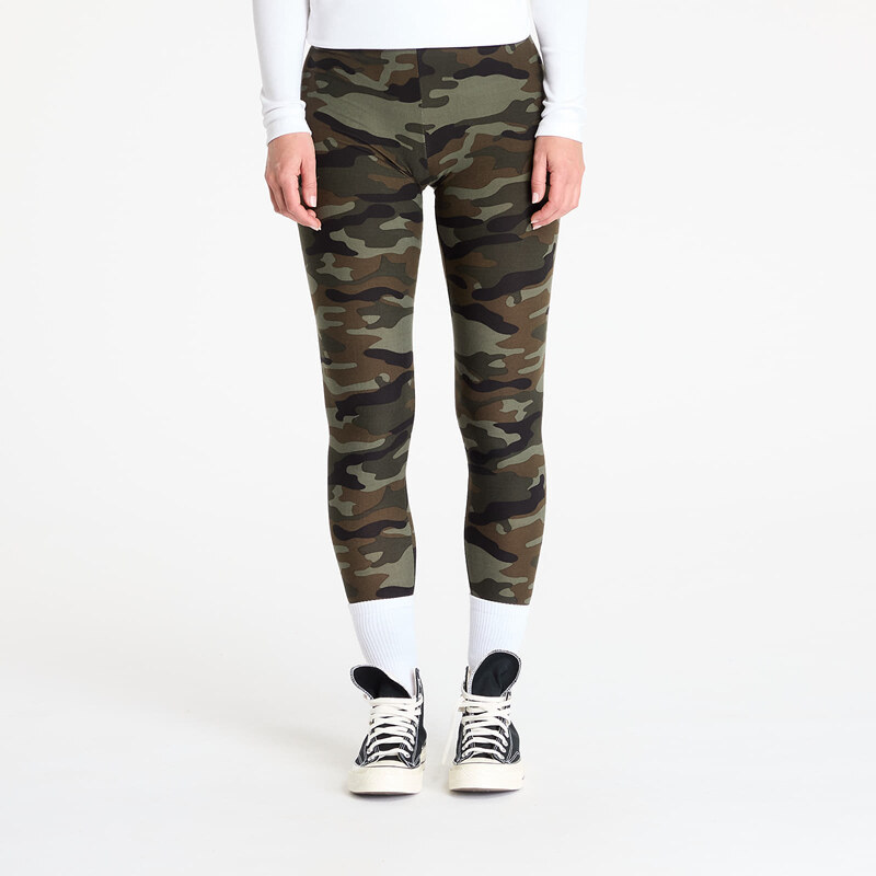 Legíny Urban Classics Ladies Camo Leggings Camo Green XS 47100512