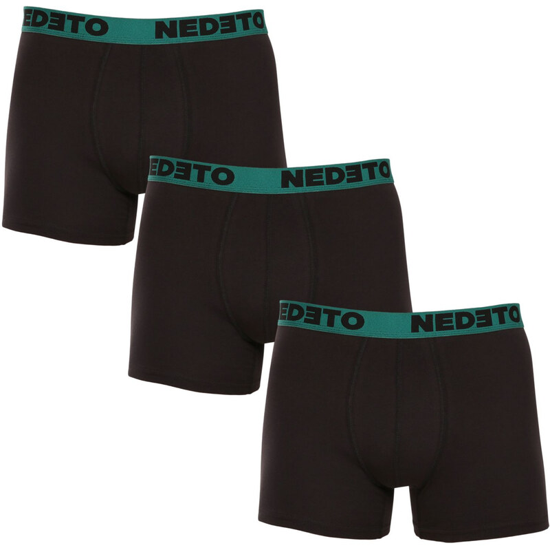 3PACK pánske boxerky Nedeto čierne (3NBC8) 3 63147454