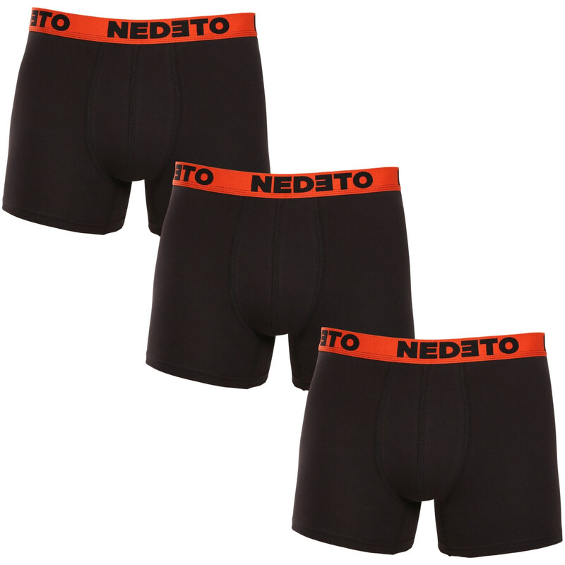 3PACK pánske boxerky Nedeto čierne (3NBC3) 63147459
