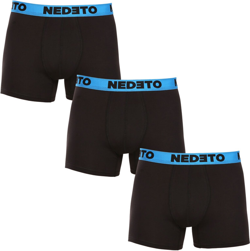 3PACK pánske boxerky Nedeto čierne (3NBC5) 3 63147457