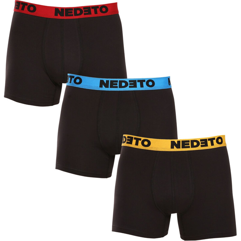 3PACK pánske boxerky Nedeto čierne (3NBC1) 3 63147461