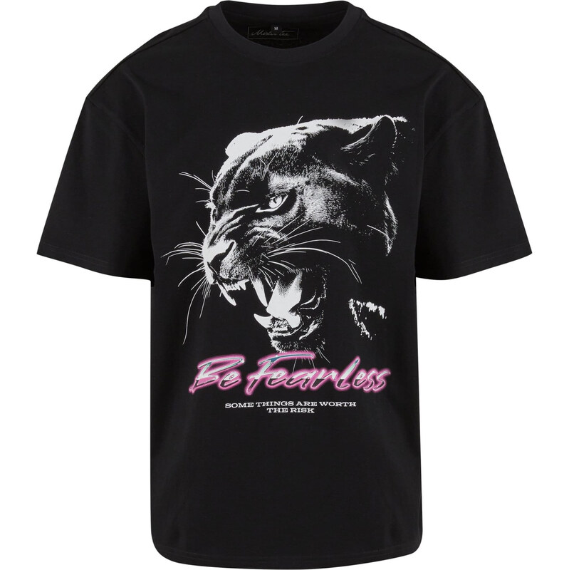 Mister Tee Tričko Be Fearless sivá / svetloružová / čierna / biela 63150487