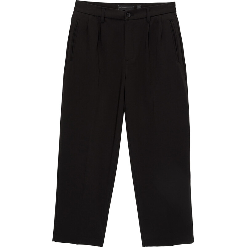 Pull&Bear Plisované nohavice čierna 63151878