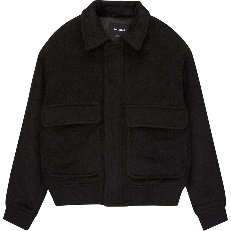 Pull&Bear Prechodná bunda čierna 63151918