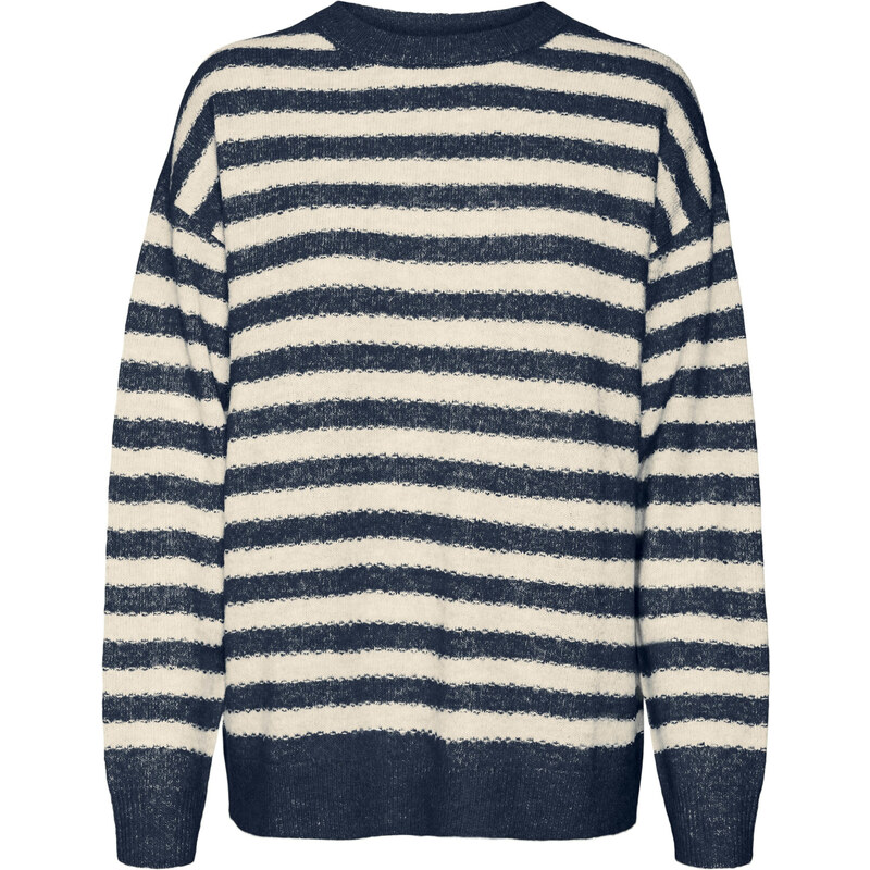 VERO MODA Sveter VMMARCIA námornícka modrá / biela 63154227