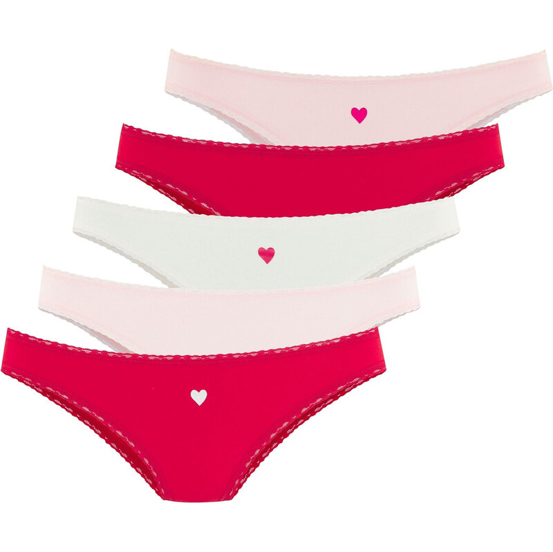 LASCANA Nohavičky ružová / purpurová / biela 63157145