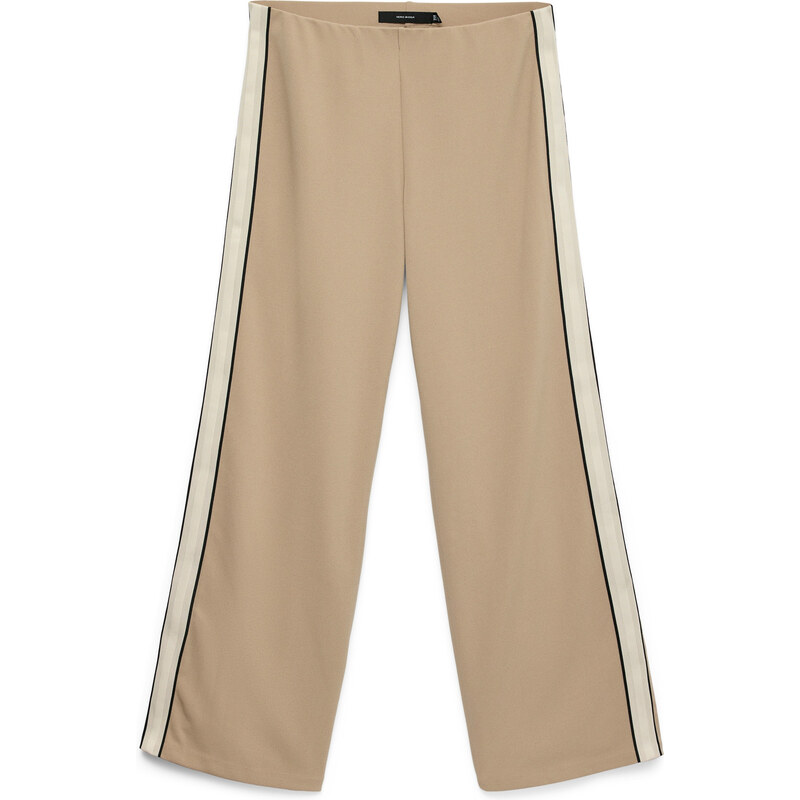 VERO MODA Nohavice VMBerlin farba ťavej srsti / čierna / biela 63157799