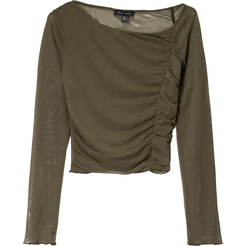 Bershka Blúzka kaki 63158295
