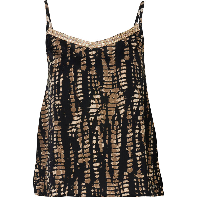 KOROSHI Top čokoládová / svetlohnedá / čierna 63158416