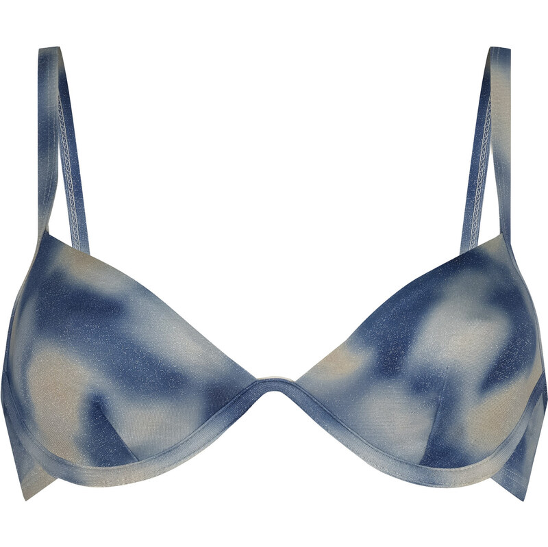 Hunkemöller Bikinový top Lagoa modrá / biela 63159131