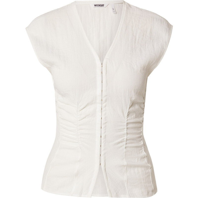 WEEKDAY Blúzka Alec biela 63160318