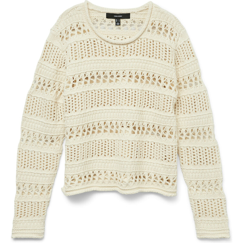 VERO MODA Sveter VMMADAGASCAR béžová 63160676