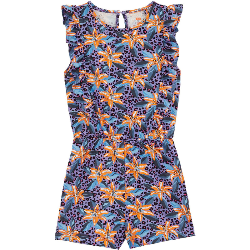 WE Fashion Overal fialová / oranžová / čierna / biela 63161719