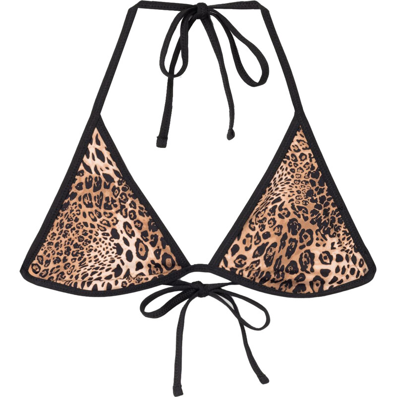 Bershka Bikinový top béžová / hnedá / čierna 63162280