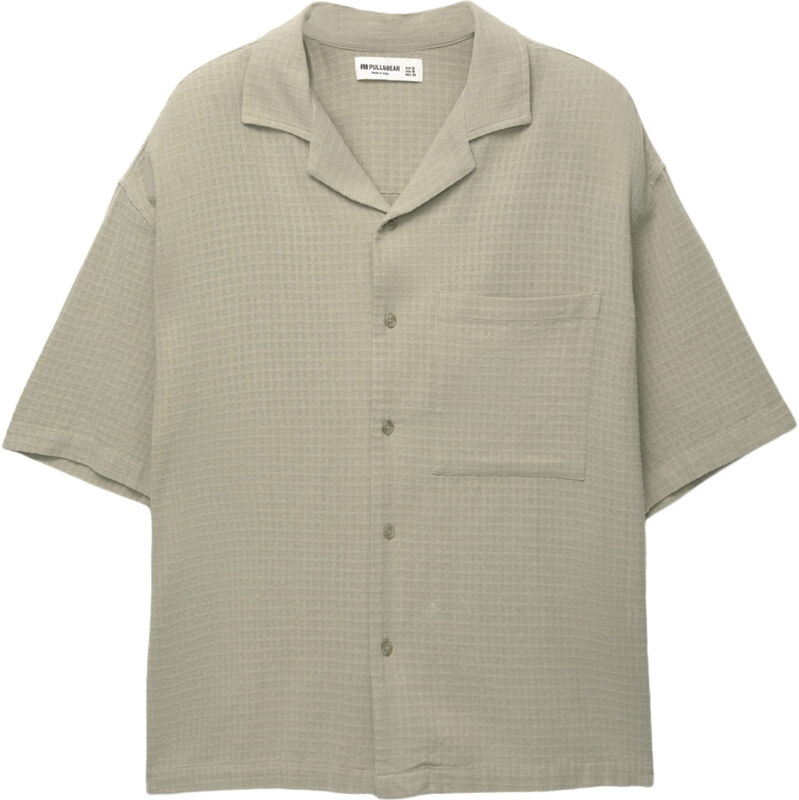 Pull&Bear Košeľa pastelovo zelená 63163160