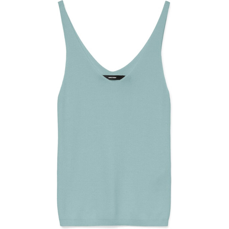 VERO MODA Vyšívaný top VMNew Lex svetlomodrá 63163512