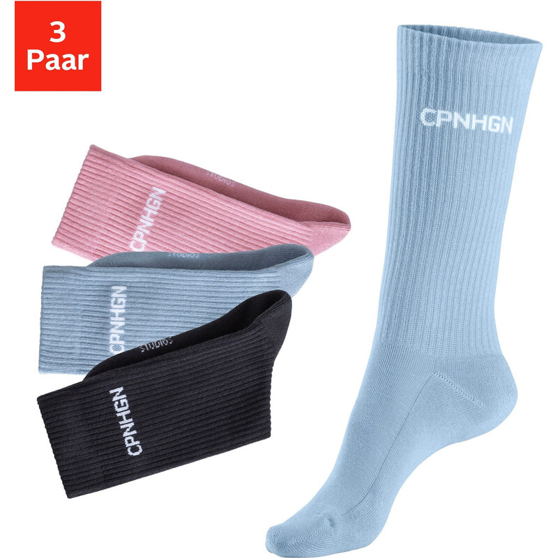 Copenhagen Studios Športové ponožky svetlomodrá / ružová / čierna / 63164352