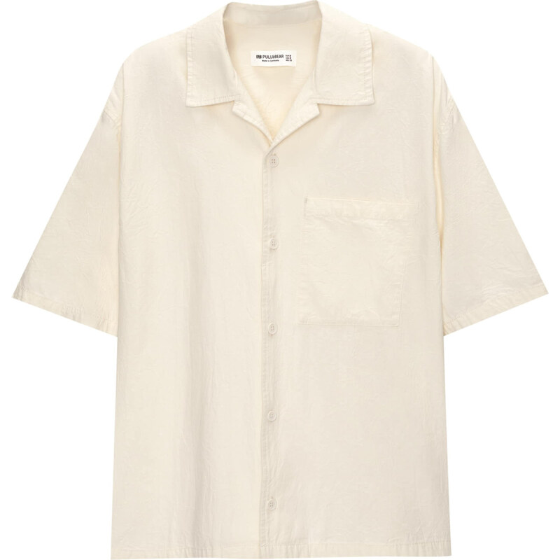 Pull&Bear Košeľa piesková 63164889
