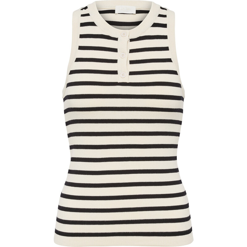 LeGer by Lena Gercke Vyšívaný top Aileen svetlobéžová / čierna 63165423