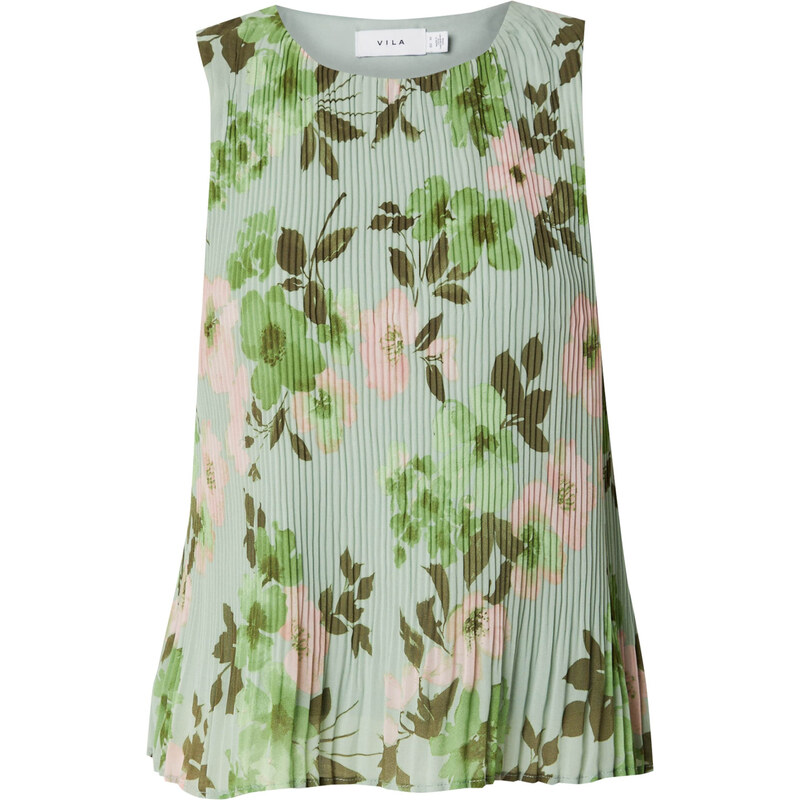 VILA Top zelená / mätová / tmavozelená / ružová 63166354