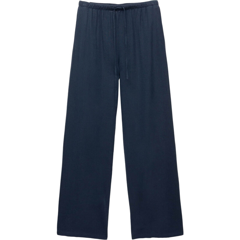 Pull&Bear Nohavice námornícka modrá 63166794