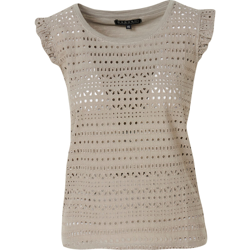 KOROSHI Tričko kaki 63167880