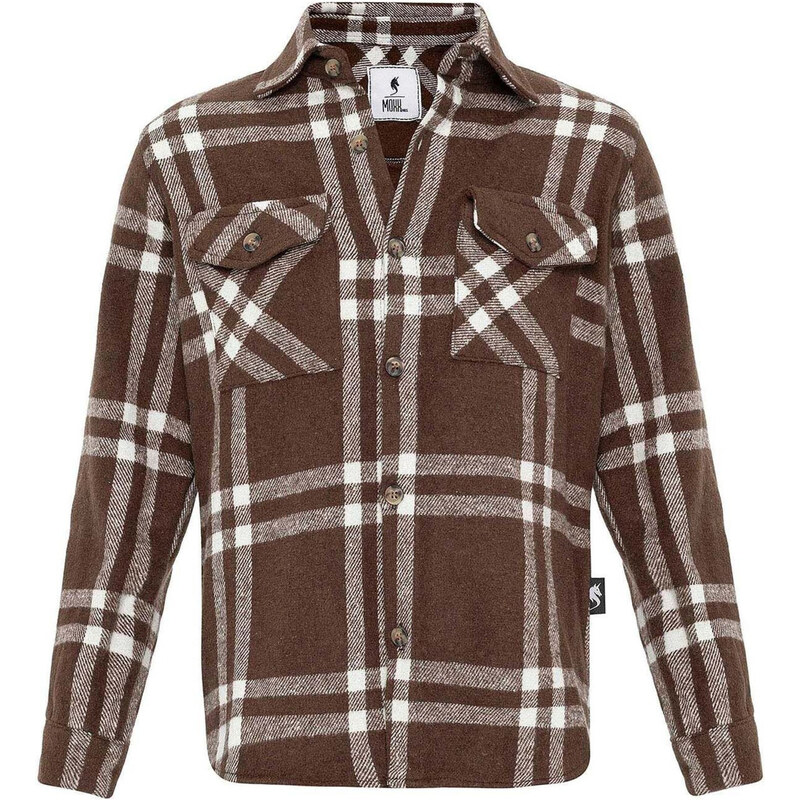 Moxx Paris Košeľa čokoládová / biela 63168064