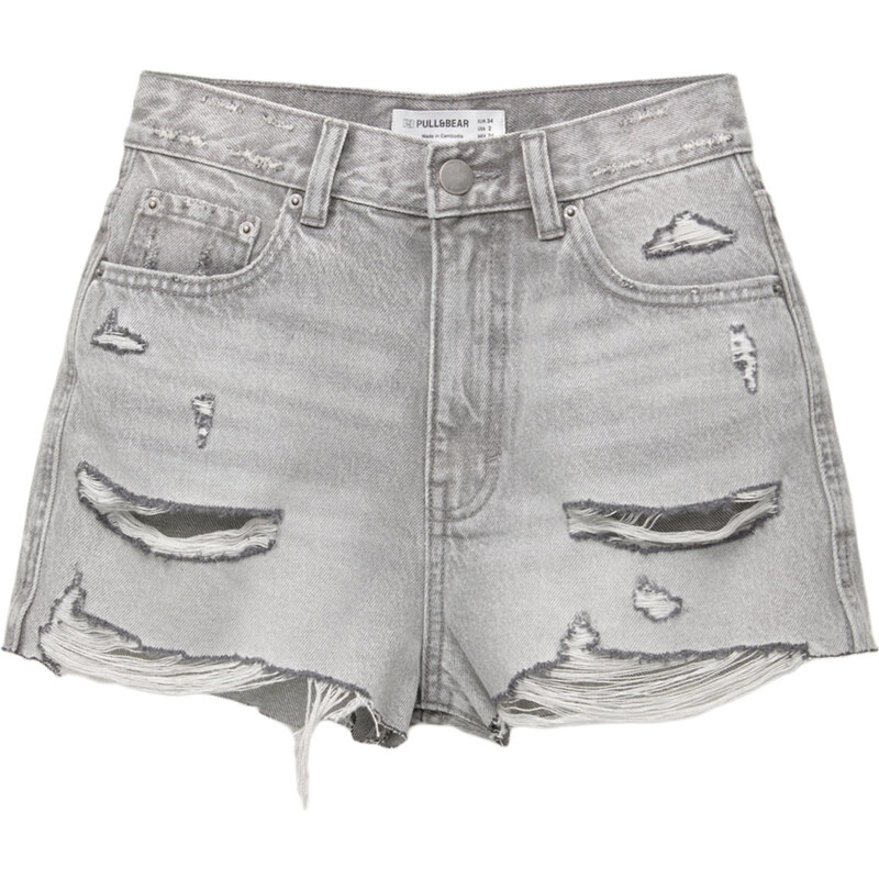 Pull&Bear Džínsy sivý denim 63169130