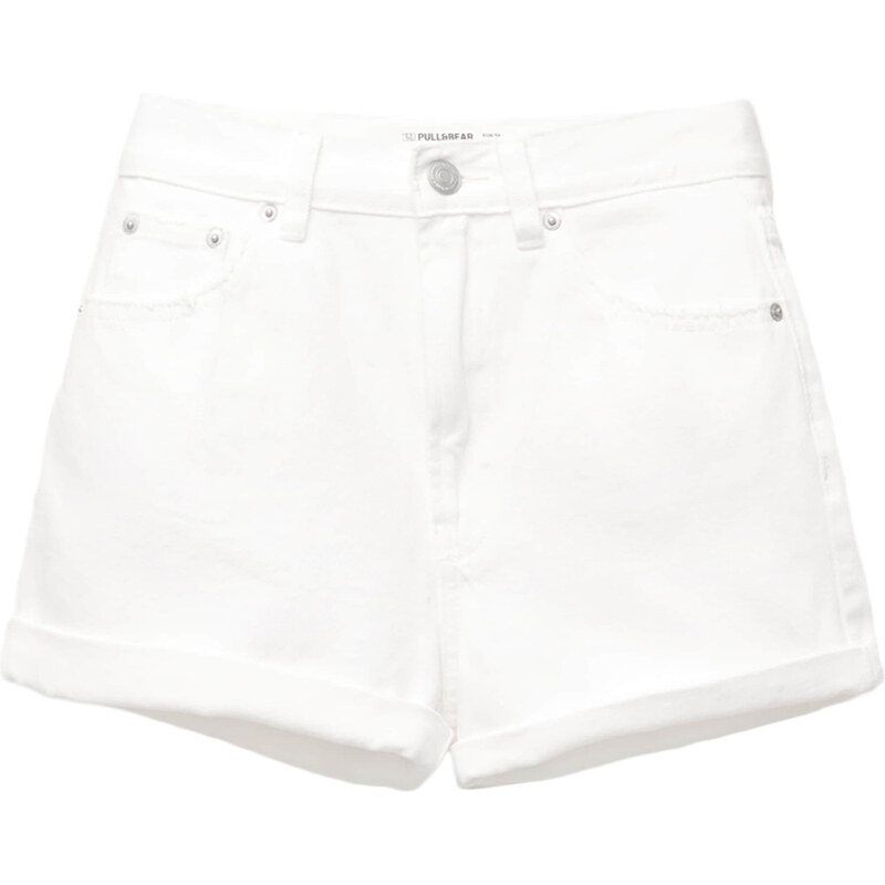 Pull&Bear Džínsy biely denim 63169161