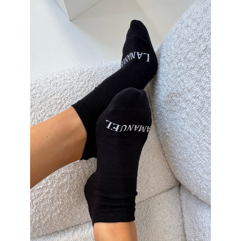 LaManuel Čierne ponožky BASE 63170605