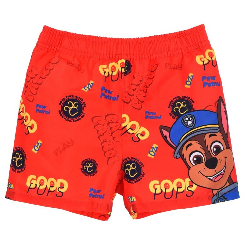 Červené chlapčenské plavky Chase Paw Patrol 65151781