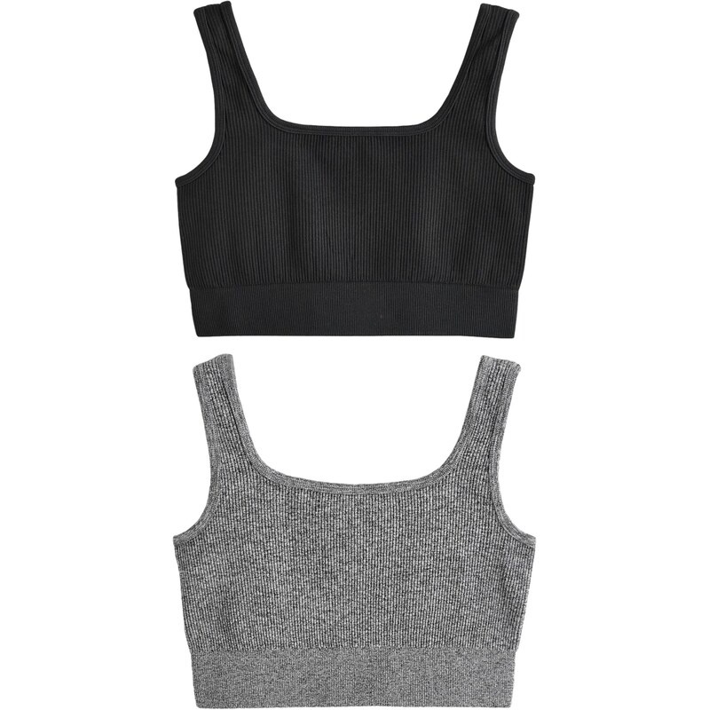 Next Top gerippt sivá / čierna 65875612