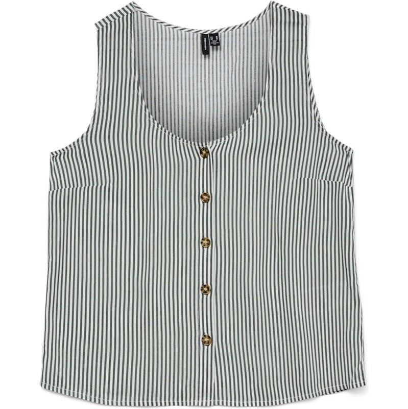 VERO MODA Blúzka VMBumpy pastelovo zelená / tmavozelená 63212463