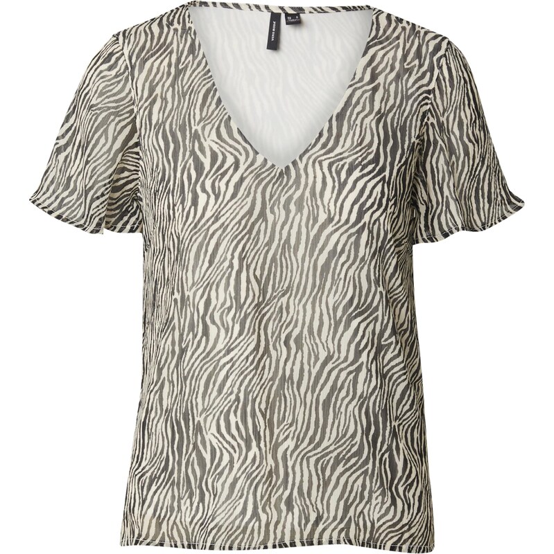 VERO MODA Blúzka VMSMILLA čierna / biela 54344867