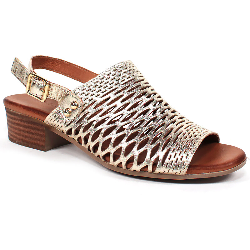 Secretshoes Elegantné kožené sandále 63183965