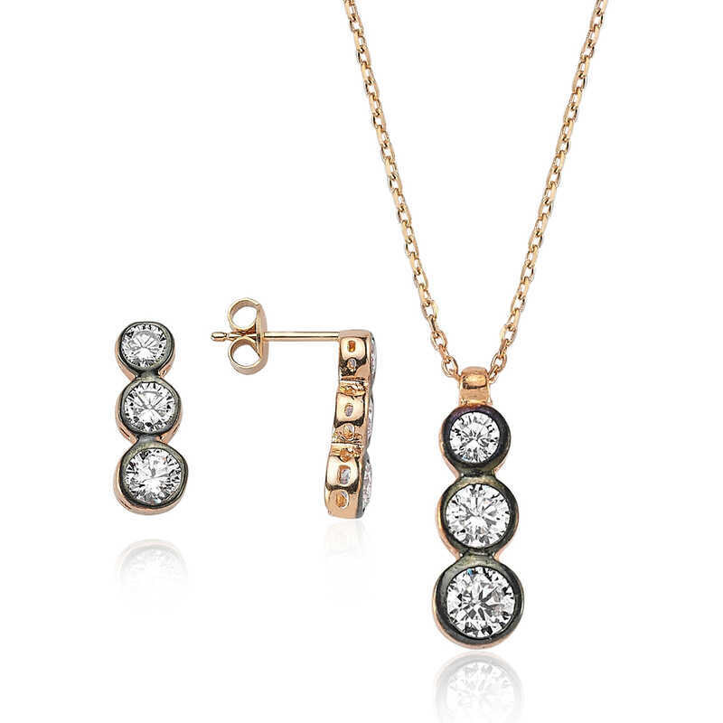 Strieborný set Tria Elegance 63109154