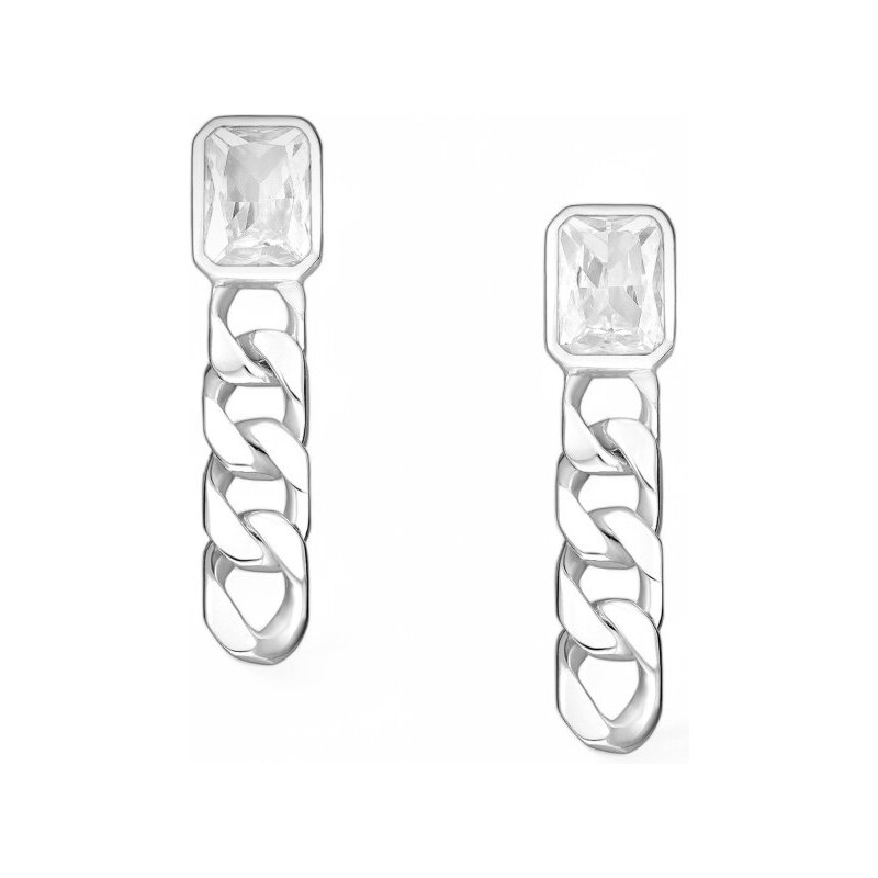 Strieborné náušnice Lunara BIELE 62951215