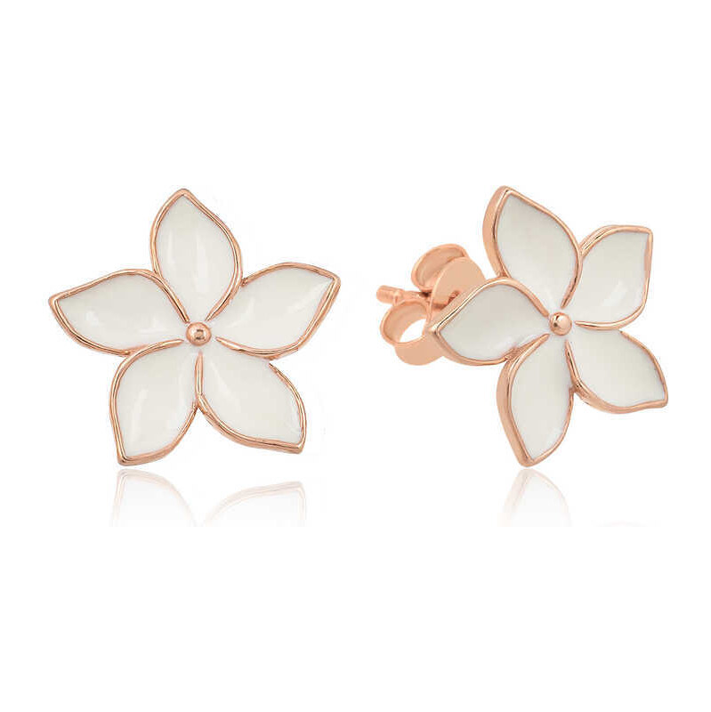 Strieborné náušnice Jasmine BIELE 62777148