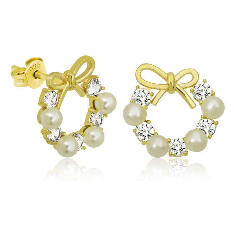 Strieborné náušnice Aurora ŽLTÉ 62597998