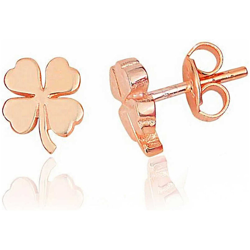 Strieborné náušnice Lucky RUŽOVÉ 62777855