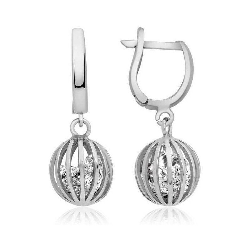 Strieborné náušnice Elizabeth 62597997