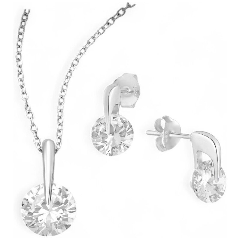 Strieborný set Fariba BIELY 62040037