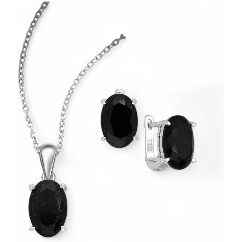 Strieborný set Mahsa ČIERNY 62040045