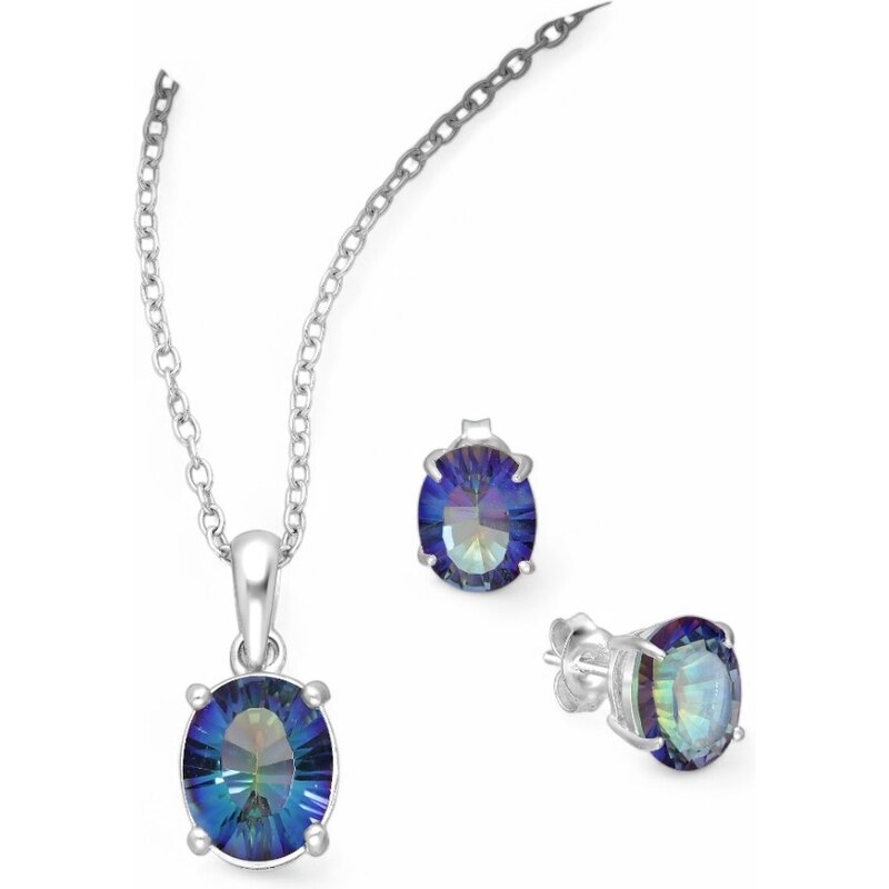 Strieborný set Nikta MODRÝ 62040048