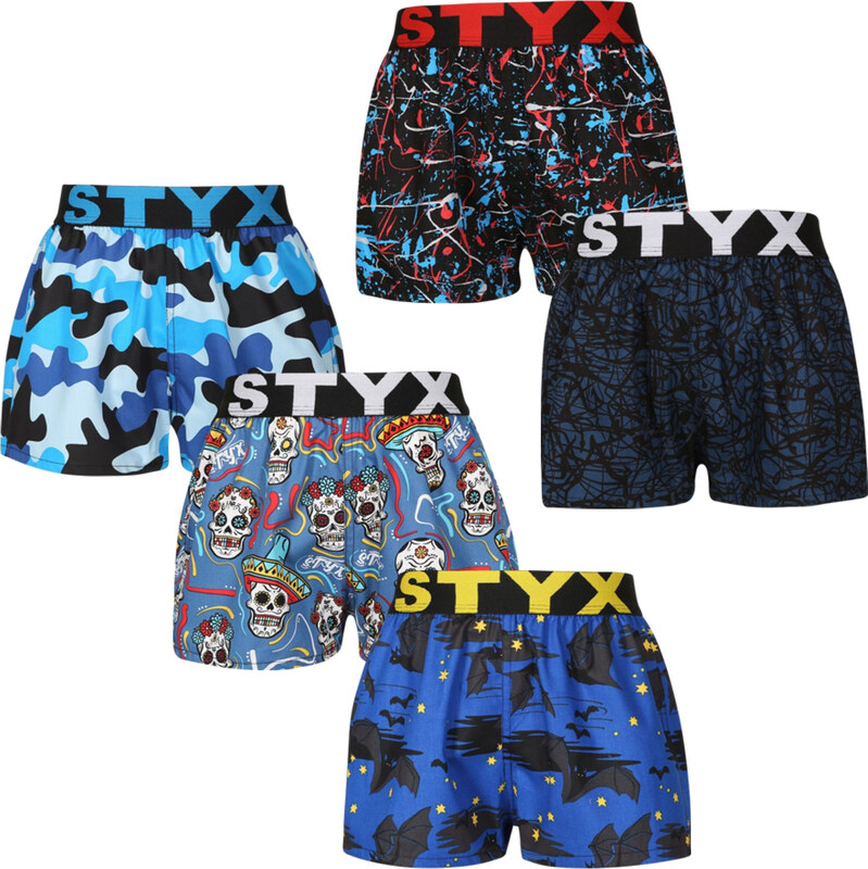 5PACK Detské trenky Styx art športová guma viacfarebné (5BJ1790146) 4 66060818